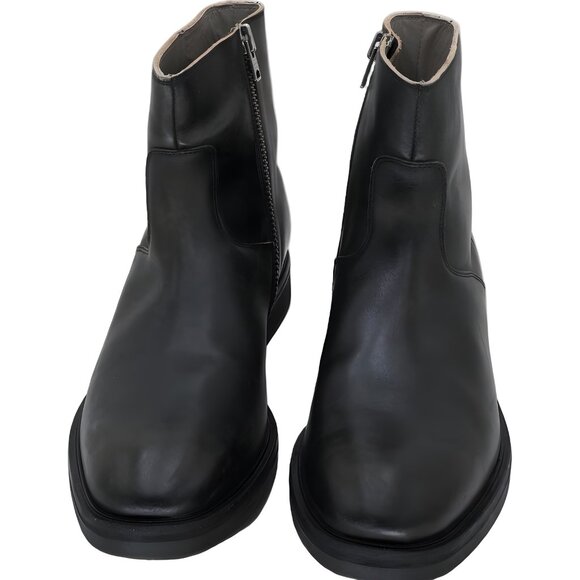 All Saints Lang Chelsea Boots Black Ankle Zip Dress Men's US 11 - Picture 5 of 6